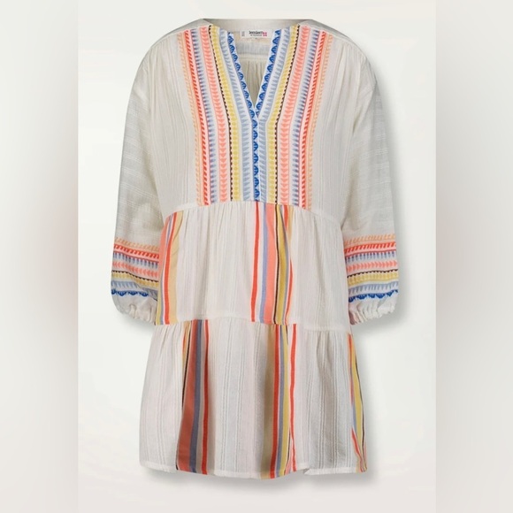 NWT Lemlem Bekah Popover Dress Imported by Liya Kebede Handwoven Large - Picture 1 of 11